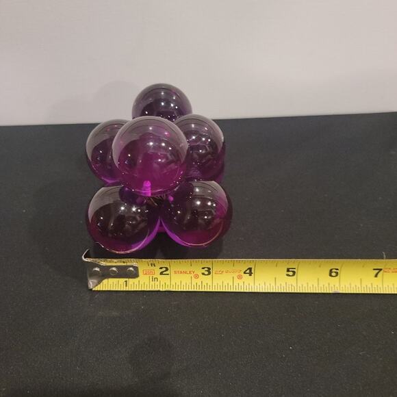 Vintage Acrylic Grapes Mid Century Lucite Purple Large Grapes - Picture 10 of 11